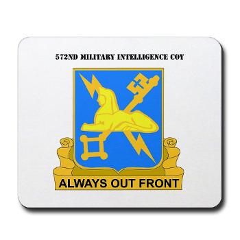 572MIC - M01 - 03 - DUI - 572nd Military Intelligence Coy with Text - Mousepad