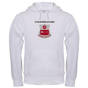 577EB - A01 - 03 - DUI - 577th Engineer Battalion with Text - Hooded Sweatshirt