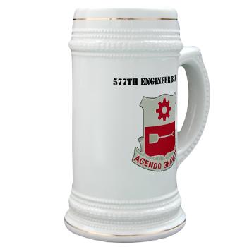 577EB - M01 - 03 - DUI - 577th Engineer Battalion with Text - Stein