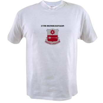 577EB - A01 - 04 - DUI - 577th Engineer Battalion with Text - Value T-shirt