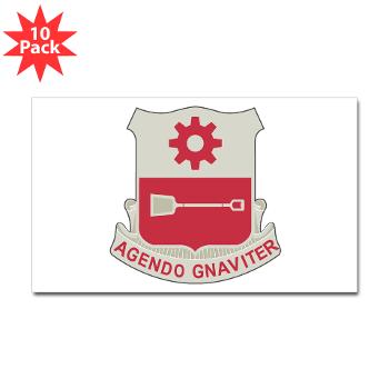 577EB - M01 - 01 - DUI - 577th Engineer Battalion - Sticker (Rectangle 10 pk) - Click Image to Close