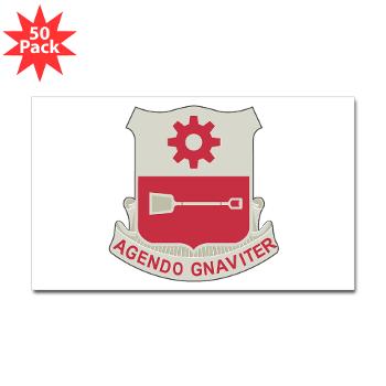 577EB - M01 - 01 - DUI - 577th Engineer Battalion - Sticker (Rectangle 50 pk)