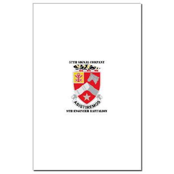 57SC9EB - M01 - 02 - DUI - 57th Signal Company, 9th Engineer Battalion with Text Mini Poster Print