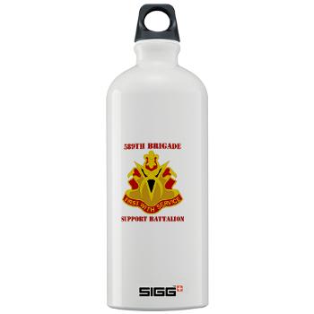 589BSB - M01 - 03 - DUI - 589th Brigade - Support Bn with Text Sigg Water Bottle 1.0L