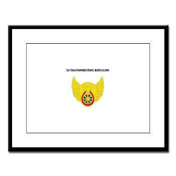 58TB - M01 - 02 - 58th Transportation Battalion with Text - Large Framed Print