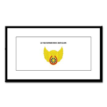 58TB - M01 - 02 - 58th Transportation Battalion with Text - Small Framed Print