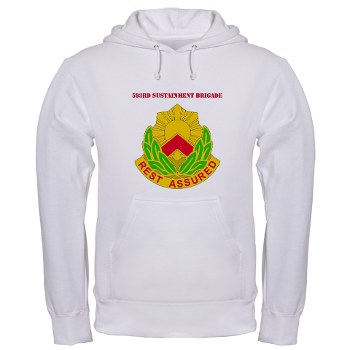 593SB - A01 - 03 - DUI - 593rd Sustainment Brigade with Text Hooded Sweatshirt