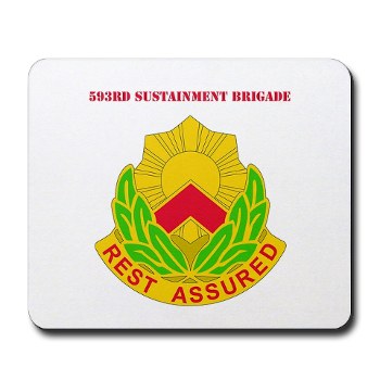 593SB - M01 - 03 - DUI - 593rd Sustainment Brigade with Text Mousepad