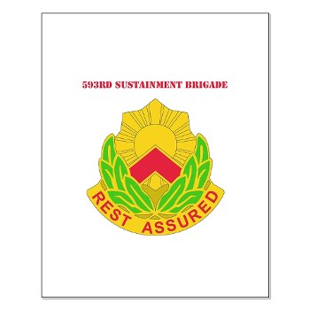 593SB - M01 - 02 - DUI - 593rd Sustainment Brigade with Text Small Poster