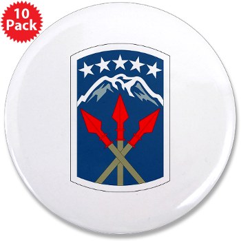 593SB - M01 - 01 - SSI - 593rd Sustainment Brigade 3.5" Button (10 pack) - Click Image to Close