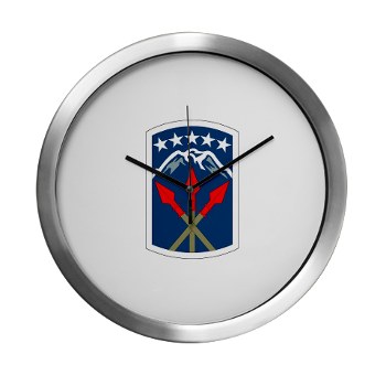 593SB - M01 - 03 - SSI - 593rd Sustainment Brigade Modern Wall Clock - Click Image to Close