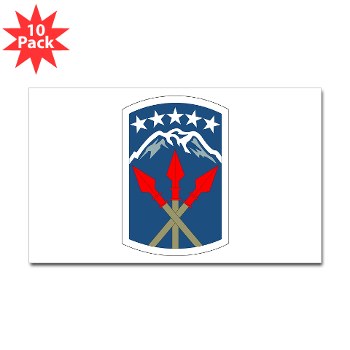 593SB - M01 - 01 - SSI - 593rd Sustainment Brigade Sticker (Rectangle 10 pk) - Click Image to Close