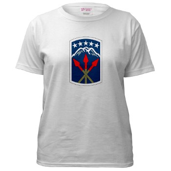 593SB - A01 - 04 - SSI - 593rd Sustainment Brigade Women's T-Shirt - Click Image to Close