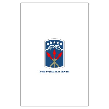 593SB - M01 - 02 - SSI - 593rd Sustainment Brigade with Text Large Poster
