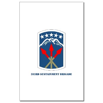 593SB - M01 - 02 - SSI - 593rd Sustainment Brigade with Text Mini Poster Print5 - Click Image to Close