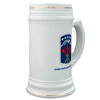 593SB - M01 - 03 - SSI - 593rd Sustainment Brigade with Text Stein