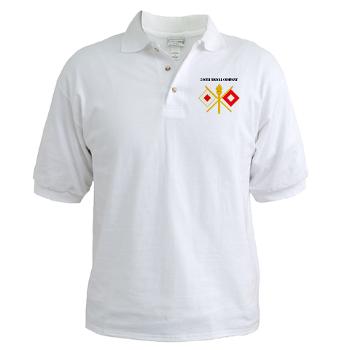 596SC - A01 - 04 - 596th Signal Company with Text - Golf Shirt