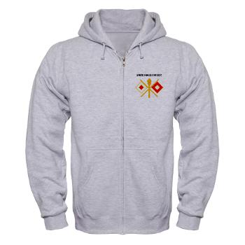 596SC - A01 - 03 - 596th Signal Company with Text - Zip Hoodie
