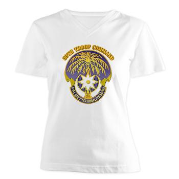 59ATC - A01 - 04 - 59th Aviation Troop Command with Text - Women's V-Neck T-Shirt - Click Image to Close