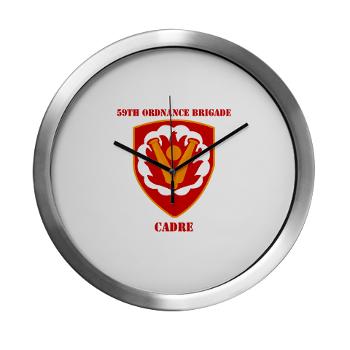 59OBC - M01 - 03 - SSI - 59th Ordnance Brigade - Cadre with Text - Modern Wall Clock