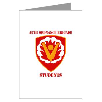 59OBS - M01 - 02 - SSI - 59th Ordnance Brigade - Students with Text - Greeting Cards (Pk of 10)