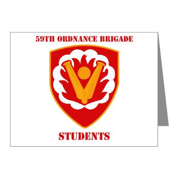 59OBS - M01 - 02 - SSI - 59th Ordnance Brigade - Students with Text - Note Cards (Pk of 20)