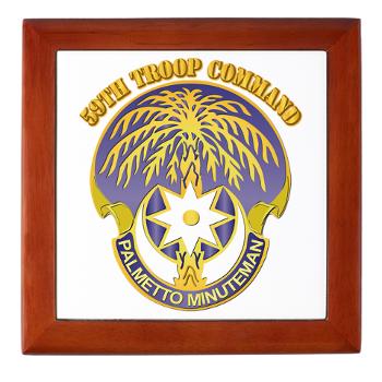59TC - M01 - 03 - DUI - 59th Troop Command with Text - Keepsake Box