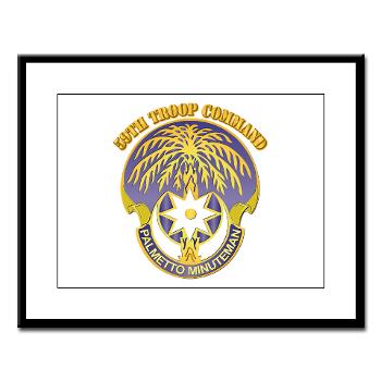 59TC - M01 - 02 - DUI - 59th Troop Command with Text - Large Framed Print