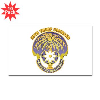 59TC - M01 - 01 - DUI - 59th Troop Command with Text - Sticker (Rectangle 10 pk)