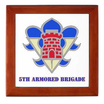5AB - M01 - 03 - DUI - 5th Armor Brigade with text - Keepsake Box - Click Image to Close