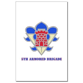 5AB - M01 - 02 - DUI - 5th Armor Brigade with text - Mini Poster Print - Click Image to Close