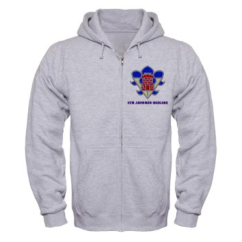 5AB - A01 - 03 - DUI - 5th Armor Brigade with text - Zip Hoodie - Click Image to Close
