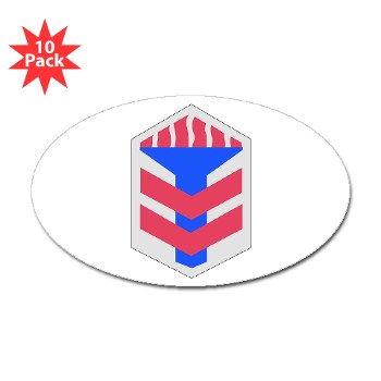 5AB - M01 - 01 - SSI - 5th Armor Brigade - Sticker (Oval 10 pk) - Click Image to Close
