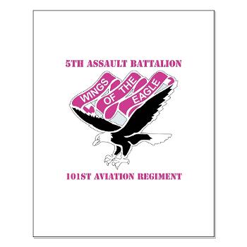 5AB101AR - M01 - 02 - DUI - 5th Aslt Bn - 101st Aviation Regt with text - Small Poster