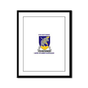 5B158AB - M01 - 02 - DUI - 5th Battalion, 158th Aviation Battalion with Text Framed Panel Print - Click Image to Close