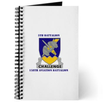 5B158AB - M01 - 02 - DUI - 5th Battalion, 158th Aviation Battalion with Text Journal