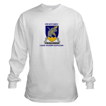 5B158AB - A01 - 03 - DUI - 5th Battalion, 158th Aviation Battalion with Text Long Sleeve T-Shirt