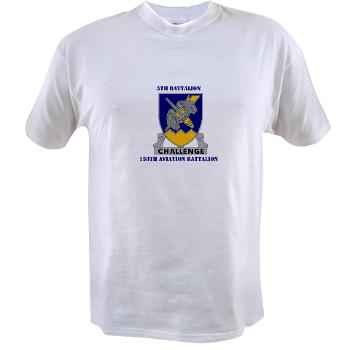 5B158AB - A01 - 04 - DUI - 5th Battalion, 158th Aviation Battalion with Text Value T-Shirt