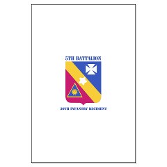 5B20IR - M01 - 02 - DUI - 5th Battalion - 20th Infantry Regiment with text Large Poster - Click Image to Close