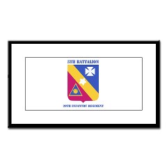 5B20IR - M01 - 02 - DUI - 5th Battalion - 20th Infantry Regiment with text Small Framed Print