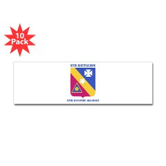 5B20IR - M01 - 01 - DUI - 5th Battalion - 20th Infantry Regiment with text Sticker (Bumper 10 pk) - Click Image to Close