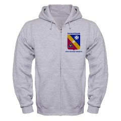 5B20IR - A01 - 03 - DUI - 5th Battalion - 20th Infantry Regiment with text Zip Hoodie