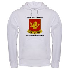5B25FAR - A01 - 03 - DUI - 5th Bn - 25th Field Artillery Regiment with Text Hooded Sweatshirt