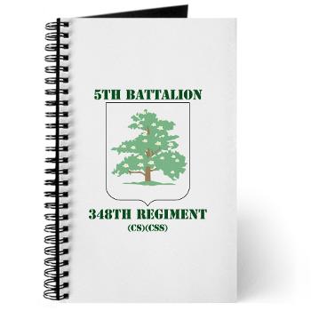 5B348R - M01 - 02 - DUI - 5th Battalion - 348th Regiment with Text - Journal