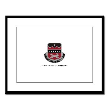 5BCTSTB - M01 - 02 - 5th BCT - Special Troops Bn with Text - Large Framed Print