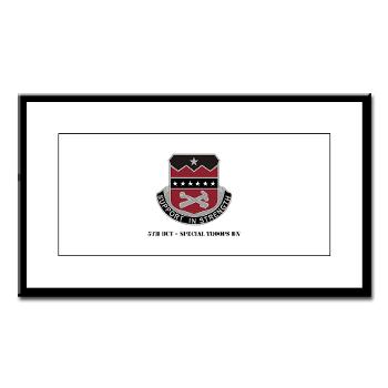5BCTSTB - M01 - 02 - 5th BCT - Special Troops Bn with Text - Small Framed Print