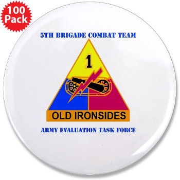 5BCT - M01 - 01 - DUI - 5th Brigade Combat Team with Text 3.5" Button (100 pack)