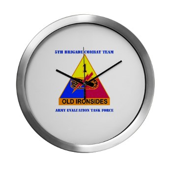 5BCT - M01 - 02 - DUI - 5th Brigade Combat Team with Text Modern Wall Clock - Click Image to Close