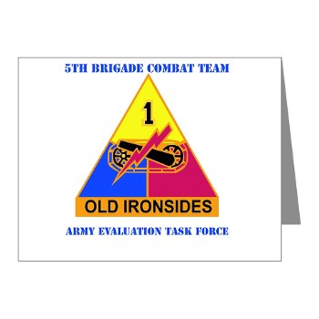 5BCT - M01 - 02 - DUI - 5th Brigade Combat Team with Text Note Cards (Pk of 20)