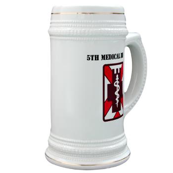 5MB - M01 - 03 - SSI - 5th Medical Brigade with Text - Stein - Click Image to Close